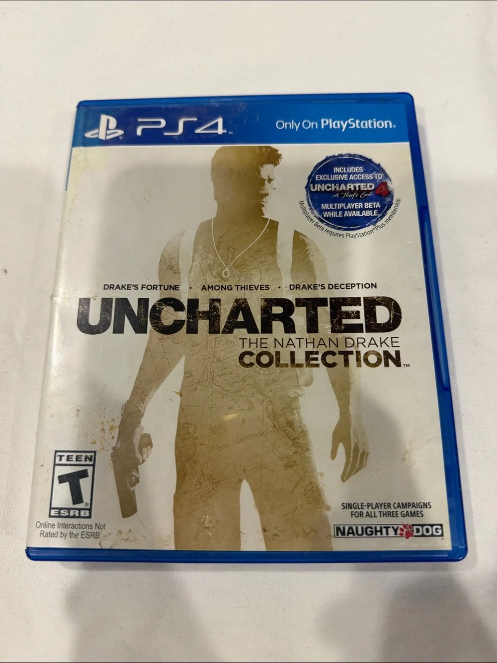 Sony PS4 Uncharted: The Nathan Drake Collection - Blue and Gold Cover